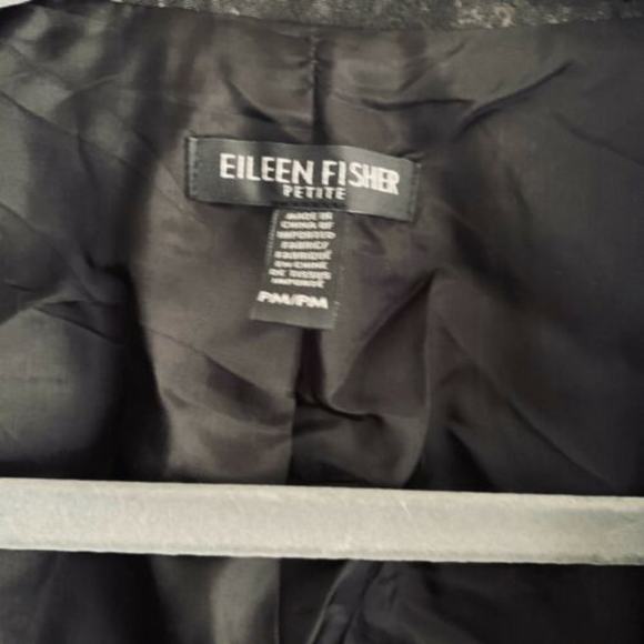 Eileen Fisher Marbled Light Petite Swing Jacket - Picture 4 of 5